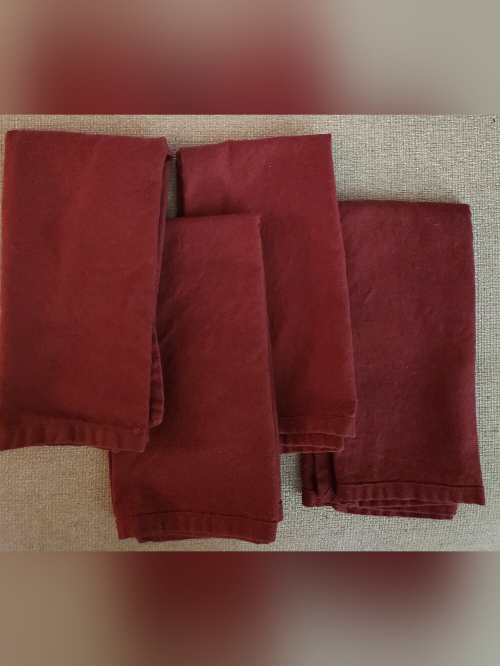 Men's Straight Fit Jeans in Burgundy